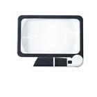 5x Portable Magnifier 48 LED Lights Dimmable Reading Magnifier for Books Reading