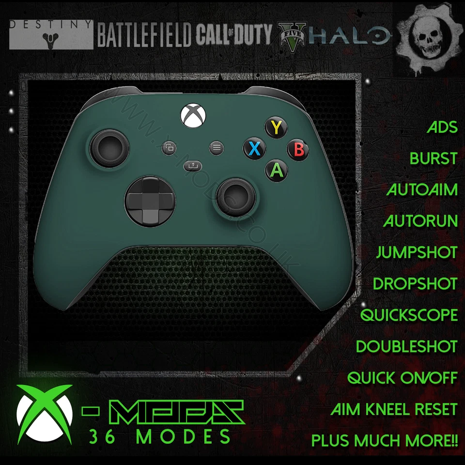 XBOX ONE SERIES RAPID FIRE CONTROLLER - CARNAGE MOD 2.0 - BRITISH RACING GREEN - Image 1 of 1