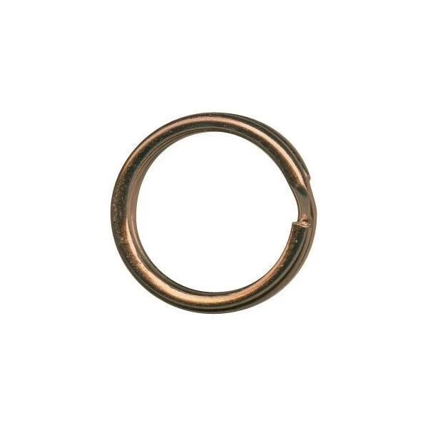 144 anillos divididos de acero chapado en cobre envejecido de 12 mm para asegurar tus dijes * Foto 1 de 1