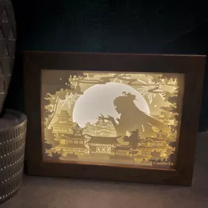 Official Genshin Impact Ningguan Paper Carving Lamp Table Lamp Night Light Gift - Picture 1 of 11