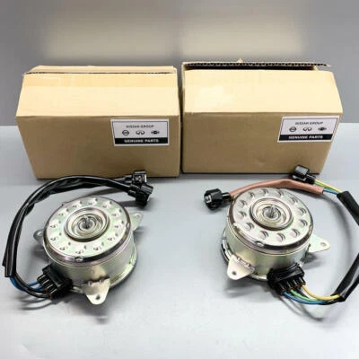 Par de motores ventilador radiador izquierdo + derecho genuino Nissan R35 GT-R GTR Foto 1 de 3