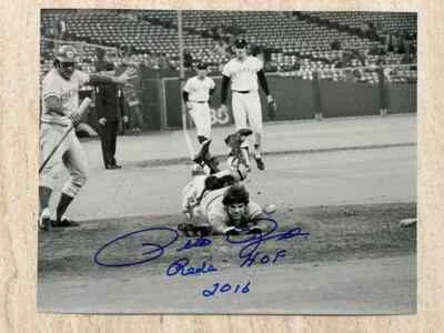 RARE Pete Rose Reds Auto Signed 8x10 Photo REDS HOF 2016 - Image 1 of 2