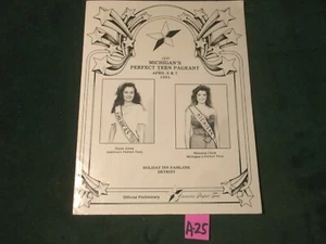 1991 Michigan Miss Teen Pageant Official Program ~ #A-25 - Imagen 1 de 5