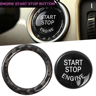 Car Engine Start Stop Push Button Ring Switch Cover Trim For BMW 3 Series E90 UK - Image 1 of 4