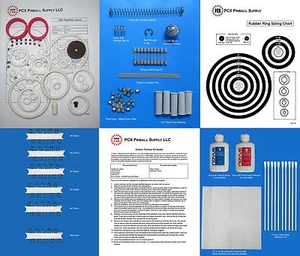 1973 Williams OXO Flipperautomat Deluxe Tuning Kit - inklusive Gummiring Kit - Bild 1 von 2