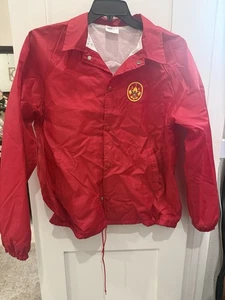 Boy Scouts Of America BSA Red Windbreaker, 1997 National Jamboree, Size Large - Picture 1 of 5