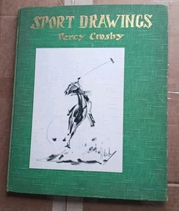 PERCY CROSBY SPORT DRAWINGS 1933 Signed Limited Edition #354/1000 Oversized BOOK - Picture 1 of 16