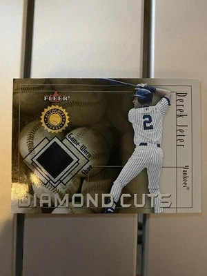 Fleer Authority 2001 - Zapato Derek Jeter con cortes de diamante (MEM) Foto 1 de 2