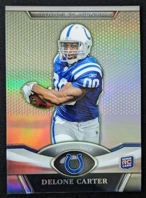 2011 Topps Platinum #91 Delone Carter RC Indianapolis Colts - Image 1 of 2