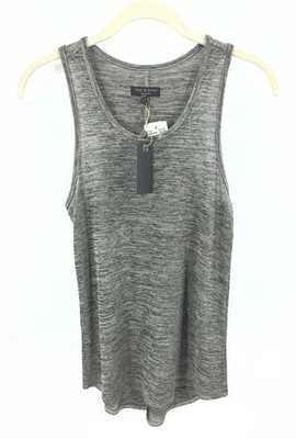 Rag & Bone Slinky Tank Top Womens XS Metallic Stretch Casual Minimalist Grunge - Image 1 of 4