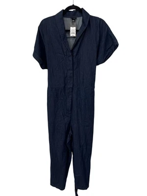 Mossimo галстук талии джинсовой ткани комбинезон размер XXL цельный синий темно индиго хлопок новый - Изображение 1 из 4