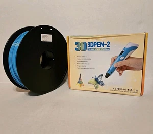 3D PEN-2 3D Printing Pen Drawing Tool - 1.75mm PLA/ABS Plus Extra Roll PLA New - Picture 1 of 5