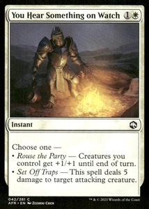 You Hear Something on Watch 042/281 AFR MTG Magic the Gathering card - Picture 1 of 2