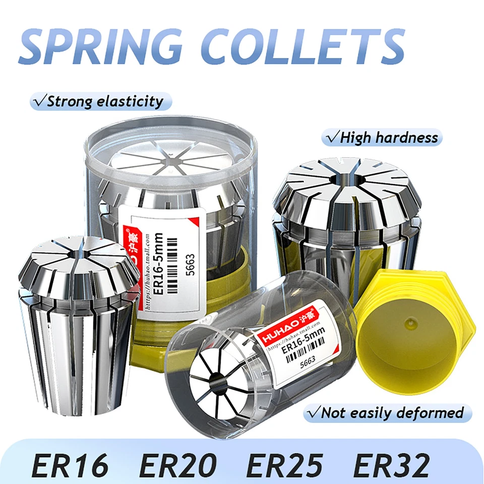 ER16 ER20 ER25 ER32 Spring Collets All Size for CNC Milling Lathe Tool Engraving - Image 1 of 4