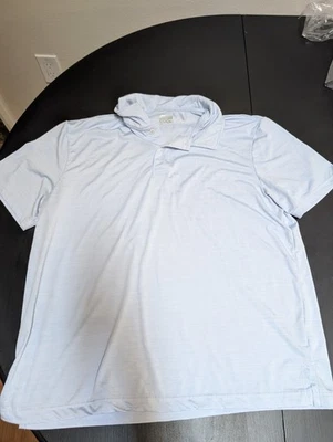 Men’s 32 Degrees Cool Light Blue Button Up Short Sleeve Shirt Size Large New - Image 1 of 2