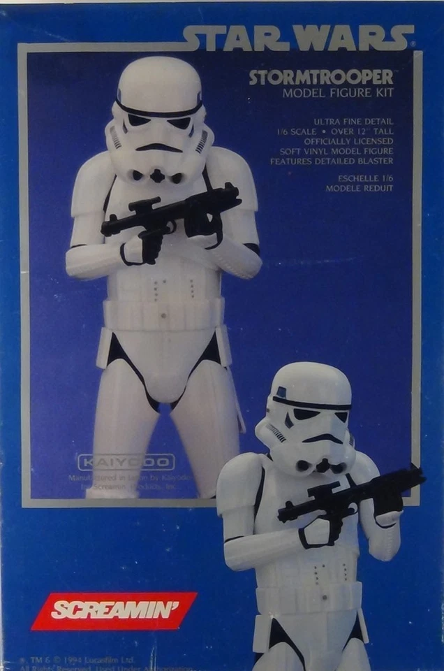 Vintage 1994 Star Wars Screamin' Stormtrooper Model Figure Kit 12" tall 1/6 scal - Image 1 of 1