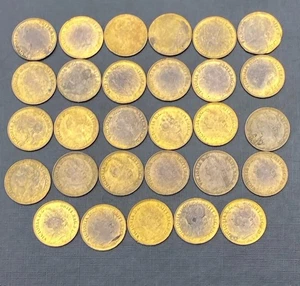 Victoria GILDED Farthings (29) Coins Jewellery GILT 1860 1866 Job Lot 3 - Picture 1 of 15