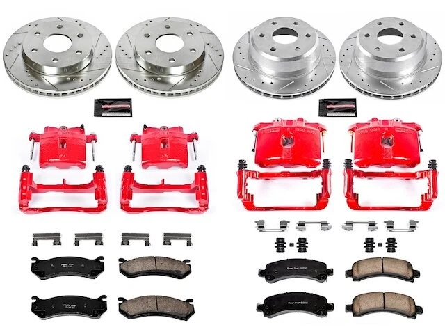 Front and Rear Brake Pad and Rotor Kit For 2003-2008 GMC Savana 1500 JV651VF - Image 1 of 1