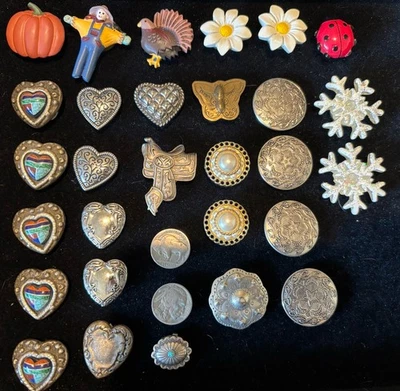 Lote vintage de 31 juegos de cubiertas de botones Foto 1 de 4