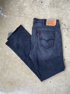Levis 501 Jeans Mens Size 38x34 Black 501 Button Fly 2016 - Picture 1 of 11