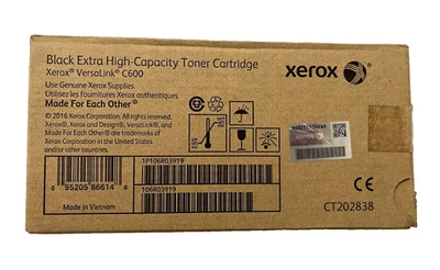 Cartucho de tóner Xerox 106R03919 negro capacidad extra alta VersaLink C600 - Nuevo Foto 1 de 4
