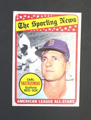 Carl Yastrzemski ALL-STAR 1969 TOPPS Baseball Card #425 EX-NM - Image 1 of 2