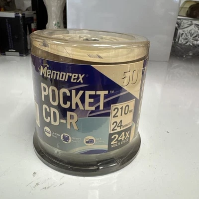 Memorex Pocket CD-R 50 Pack of Discs 24 min 24X Multi Speed Brand New Sealed - Image 1 of 4