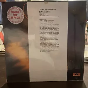 John McLaughlin-Extrapolation~1970 UK LP Brand New Sealed Original Promo Rare - Picture 1 of 9