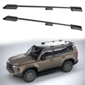 2Pcs for Lexus GX  550 Luxury 2024 2025 Aluminum Side Rail Bar Roof Rail Rack - Imagen 1 de 5