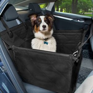Waterproof Dog Car Booster Seat w/ Safety Belt Puppy Car Seat Cover Outdoor Trip