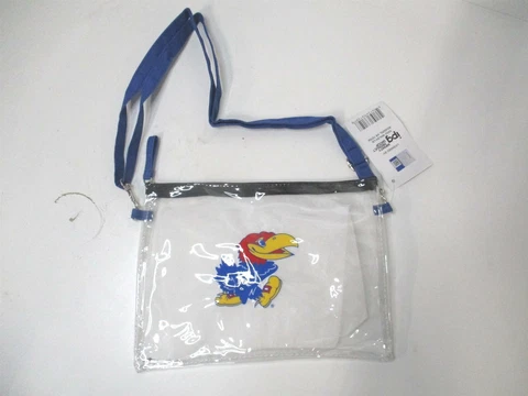 IPG Team Sports 7" x 9-3/4" Kansas City Jayhawks Stadium Approved Clear Bag Cover