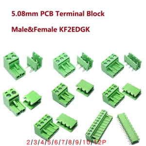 Conector de tornillo de PCB macho y hembra bloque de terminal de 5,08 mm KF2EDGK 2 pines 3 pines 4 ~ 12P - Imagen 1 de 3