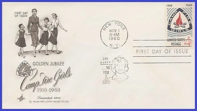 USA4 #1167 U/A ARTCRAFT FDC   Camp Fire Girls - Image 1 of 1