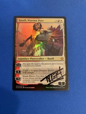 MTG Magic Huatli, Warrior Poet FOIL Signed Artist Proof  Ixalan Tyler Jacobson - Image 1 of 2