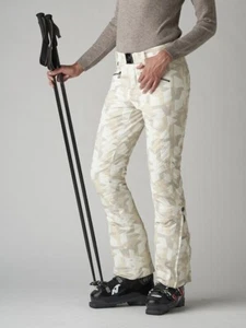 BOGNER Fraenzi Camo Printed Ski Pants Off-White 20K Waterproof Womens XL 14 $790 - Picture 1 of 14