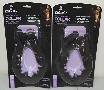 ¡¡Nuevo!! ¡¡Sellado!! 2- Negro STARMARK "Collar de Perro Entrenamiento Profesional Ajustable"/Grande 21" Foto 1 de 3