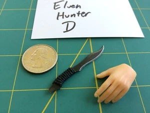 "Elven Hunter D"" Maßstab 1:6 maßgeschneidertes Stahl-Miniaturmesser von Auret" - Bild 1 von 5