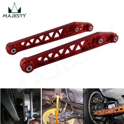 Rear Lower Suspension Control Camber Arms for 96-00 Honda Civic EK EJ Red - Image 1 of 4