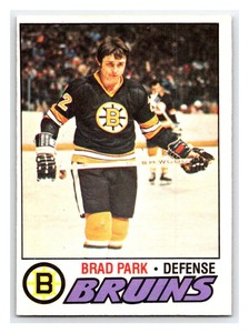 1977-78 O-PEE-CHEE BRAD PARK VINTAGE NHL HOCKEY CARD # 190 Boston Bruins Rare BV