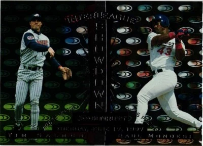 1997 Donruss Interleague Showdown #447 Raul Mondesi /TimSalmon Mint - Image 1 of 2