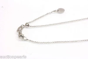 14kt White Gold ADJUSTABLE Chain 14", 16",18", 20" Easy slide and adjust ,Italy - Picture 1 of 3