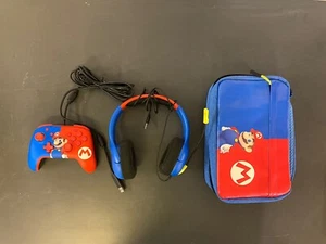 Nintendo Switch Mario PDP Accessories Bundle - Picture 1 of 9