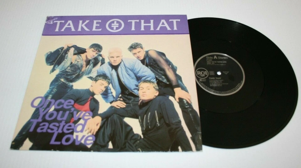 TAKE THAT MAXI 45 TOURS ONCE YOU'VE TASTED LOVE RCA PT45300 DE 1992 VG+/ VG++ - Photo 1/2