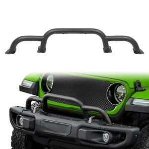 For Jeep Wrangler JL 2018-2024 Front Bumper Grille Winch Brush Guard Bull Bar - Picture 1 of 15