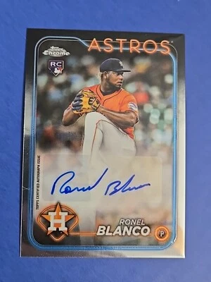 2024 Topps Chrome Update Rookie Auto Ronel Blanco - Image 1 of 2