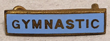 Small Vintage Pale Blue Gymnastic Enamel School Badge