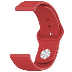 Bracelet Montre Pour Samsung Galaxy Montre Active Xiaomi amazfit bip 20 MM Rouge - Photo 1 sur 1
