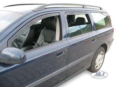 Juego de 4 piezas de deflectores de viento para Volvo V70 Mk2 2000-2007 5 puertas tintado Heko - Imagen 1 de 4