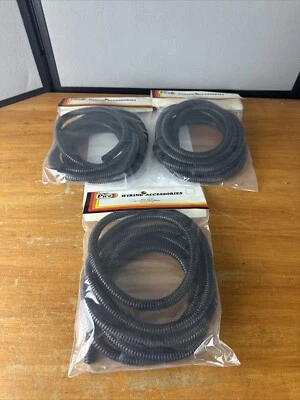 3 Packages Pico Wiring Convoluted Tubing Polyethylene Black 3/8" x 10' 5141 - Image 1 of 4