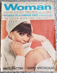 England's Woman magazine 1967, Simon Dee, Colour Revolution, White Knitting - Bild 1 von 2